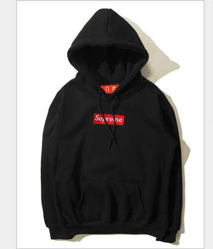 supreme box logo hoodie black red